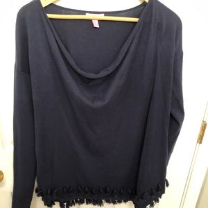 Navy Lilly Pulitzer boat neck sweater